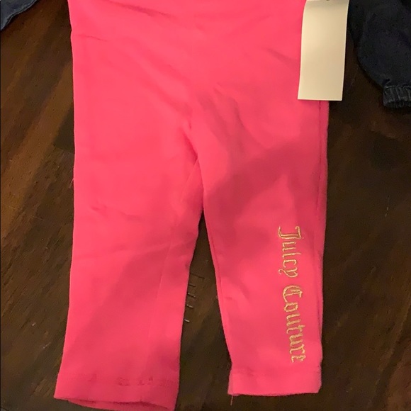Juicy couture baby girl legging/jean shirt set - Picture 3 of 3